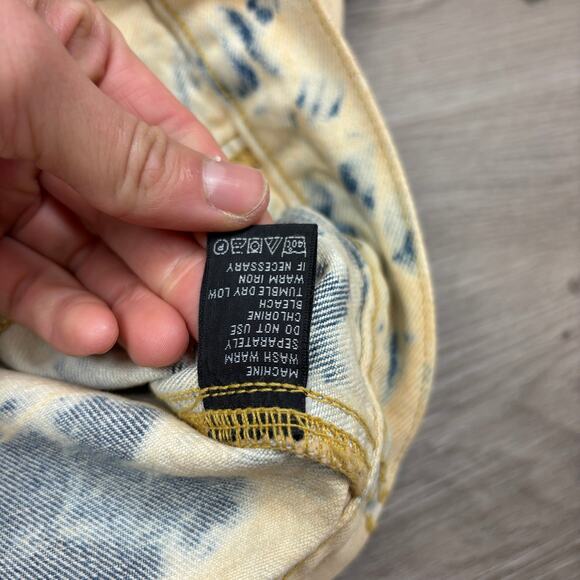 NWT VTG Polo Jeans Co Ralph Lauren Indigo Reverse Tie Dye Denim Jacket Small - Picture 7 of 8